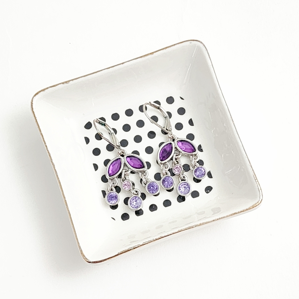 1928 Collection Purple Chandelier Earrings